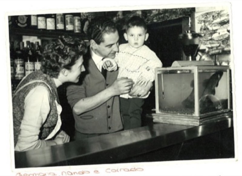Germaria, Nando e Corrado nel locale storico dell'Osteria da Nando